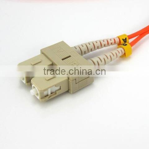 Multimode fiber optic beige SC fiber optic patch cord