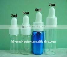 Glass bottle with dropper 5ml,printing&coating&frosting