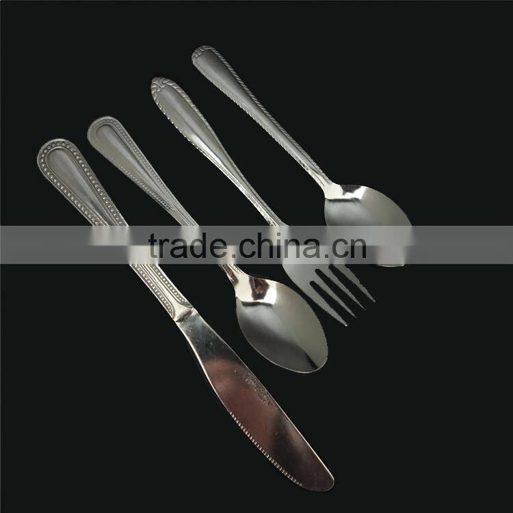 Machine polish cutlery set with the price 895 USD each ton in stock