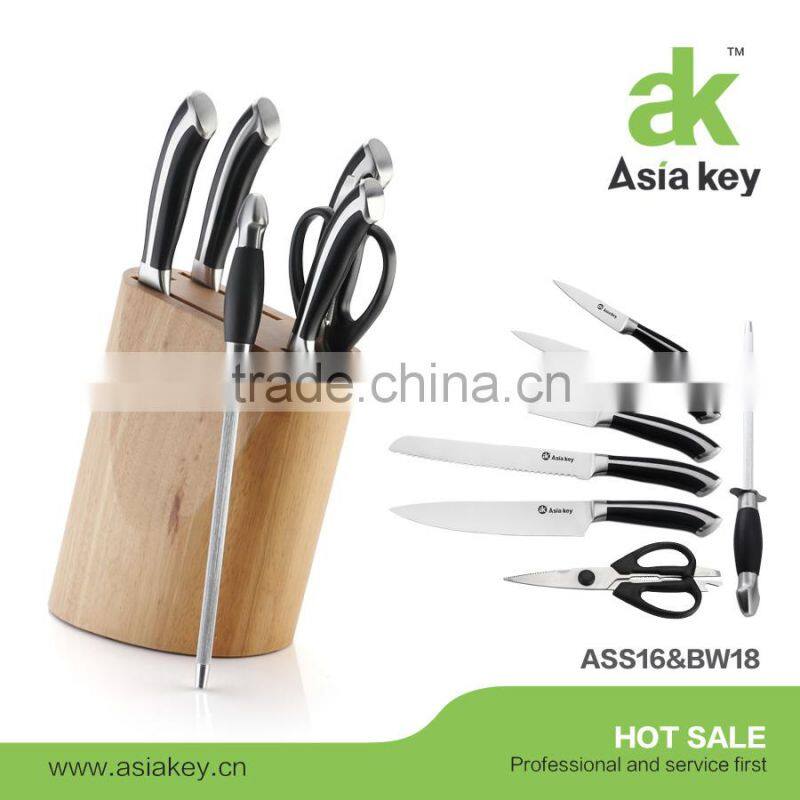 Beautiful design exclusive line handle knife set with scissor