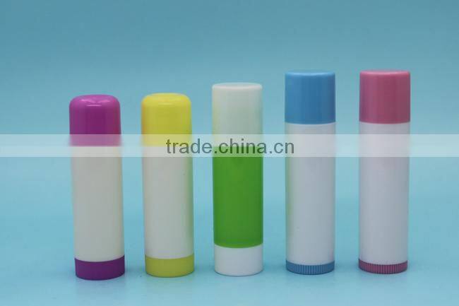 factory wholesale plastic round lip balm packaging