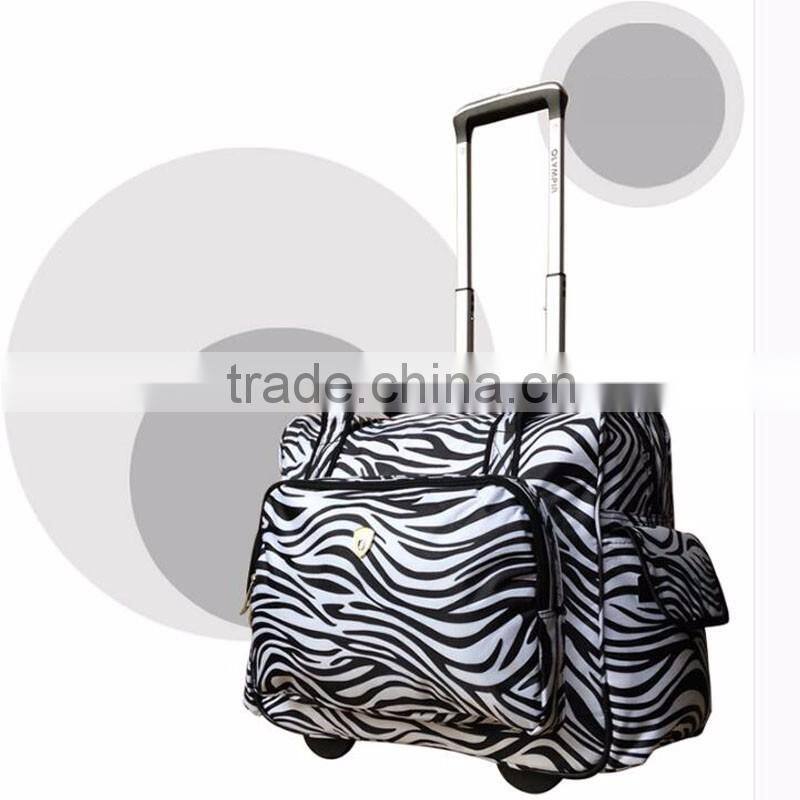 2016 New Two Wheels Hand Supermarket Trolley With Colorful Printing