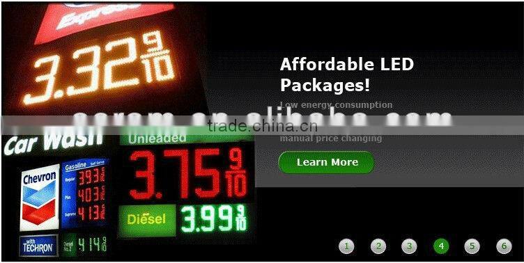 10 inches led gas price display/led gas station sign/led fuel price sign/led gas price billboard