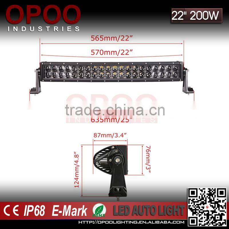Hyper spot osram 5w chips 20inch 200w led light bar