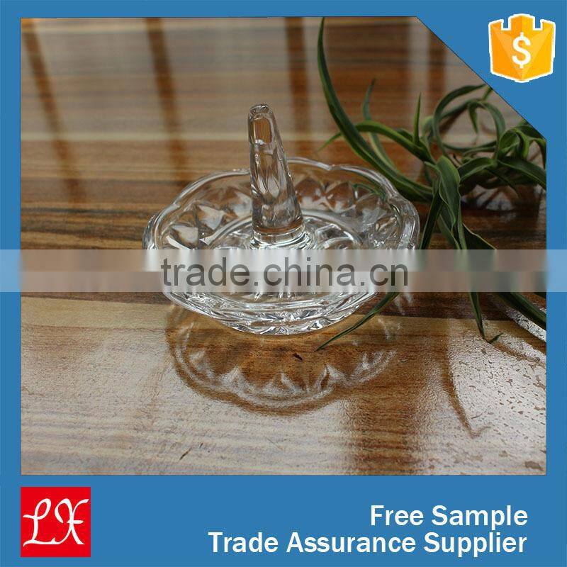 Heart shape handmade glass ring holder