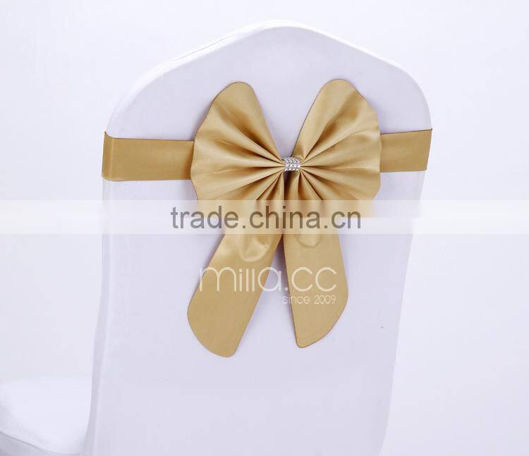 Wholesale China factory no need tie chair cover bow