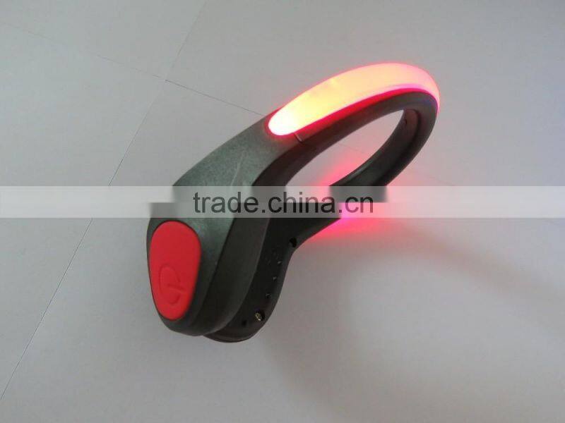 christmas Eco-friendly shoe led light for running in the dark / pink skidproof shoe clip,led shoe clip light