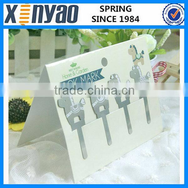 promotional gifts customer design colorful stainless steel normal simgle shape bookmark