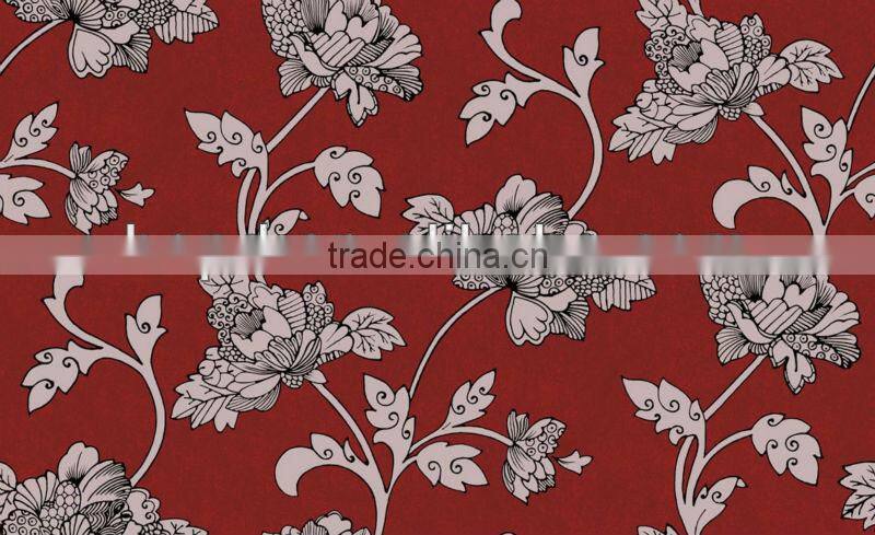 Classic big flower wall covering with high quality