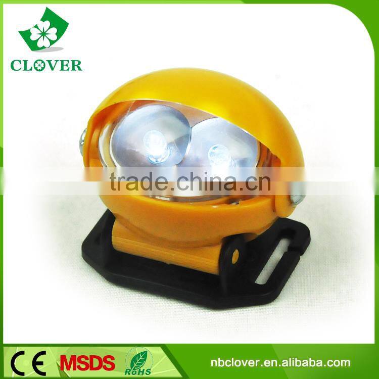 ABS material 50 lumens 2 LED high brightness most powerful headlamp