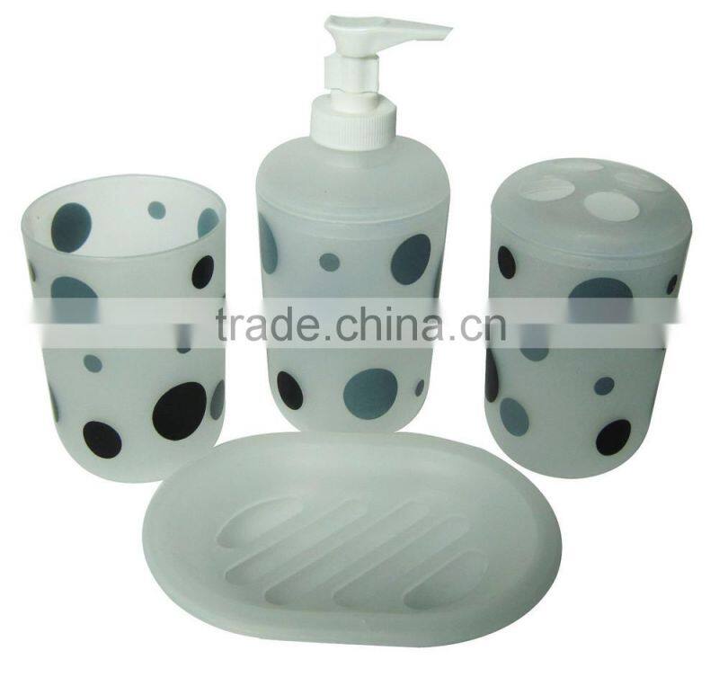 Colourful pp material plastic complete bathroom sets