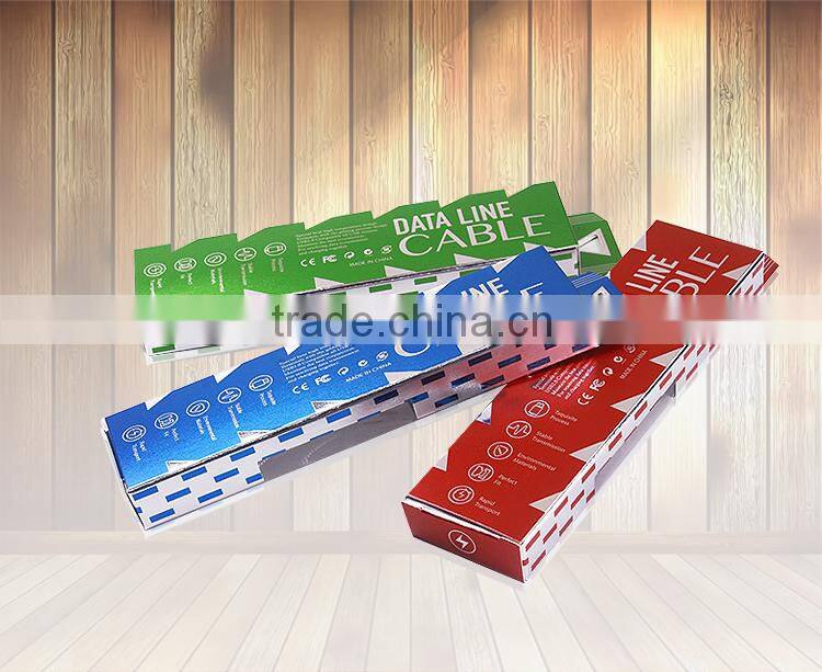 printed custom retail folding cable package