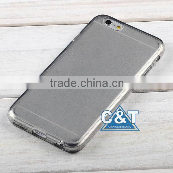 C&T Ultra thin new tpu transparent phone case for iphone6 plus