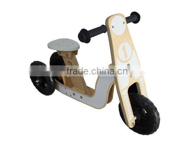 new ride on wooden tricycle toy, wooden balance bike