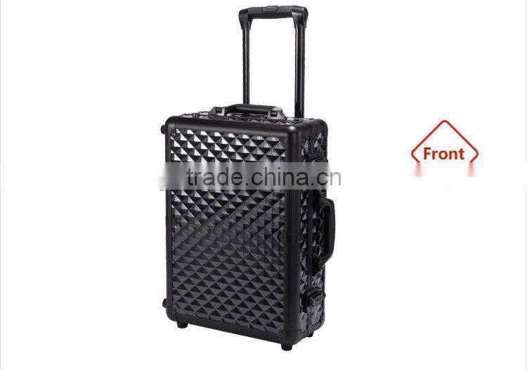 2016 New Arrival Shinny Professional Travel Kit Box Portable Makeup Station With Lights