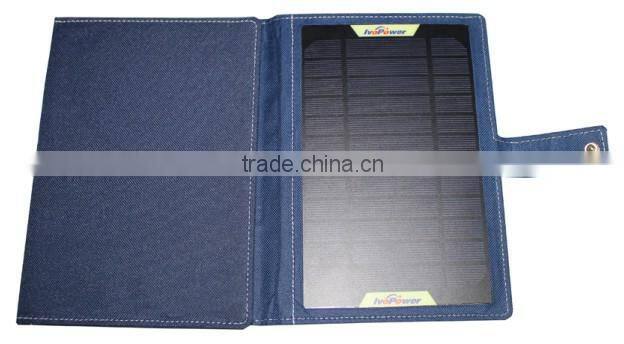 2015 popular design 10.5W solar power bag folding solar panel