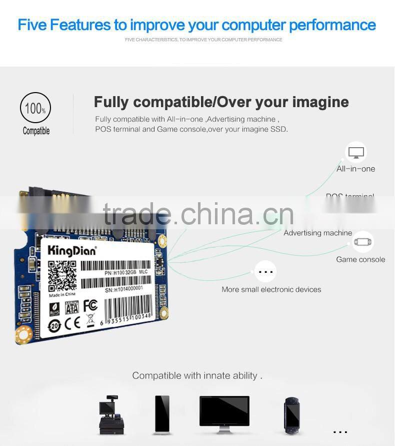 SSD Newest /Lowest price KingDian Solid State Drive Half slim sata2 ssd 32gb HD HDD SSD Hard Disk stock for Laptop /Desktop