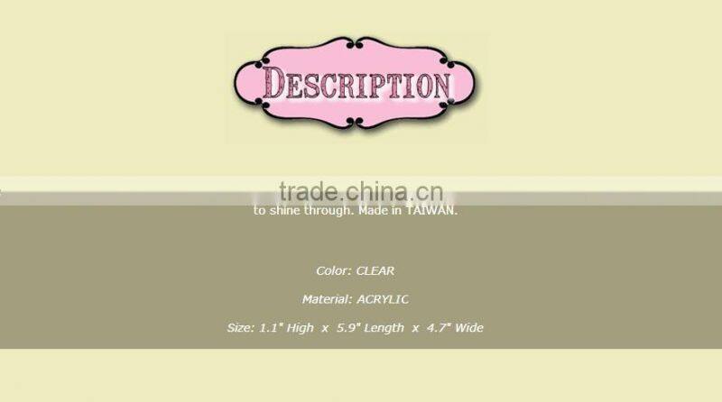 5" Clear Acrylic 3 x 5" Picture Photo Flip Frame Double Sided Block Frame