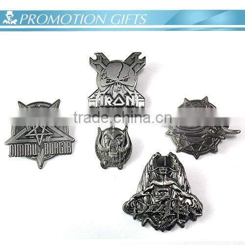 cool custom iron plating nickel badge