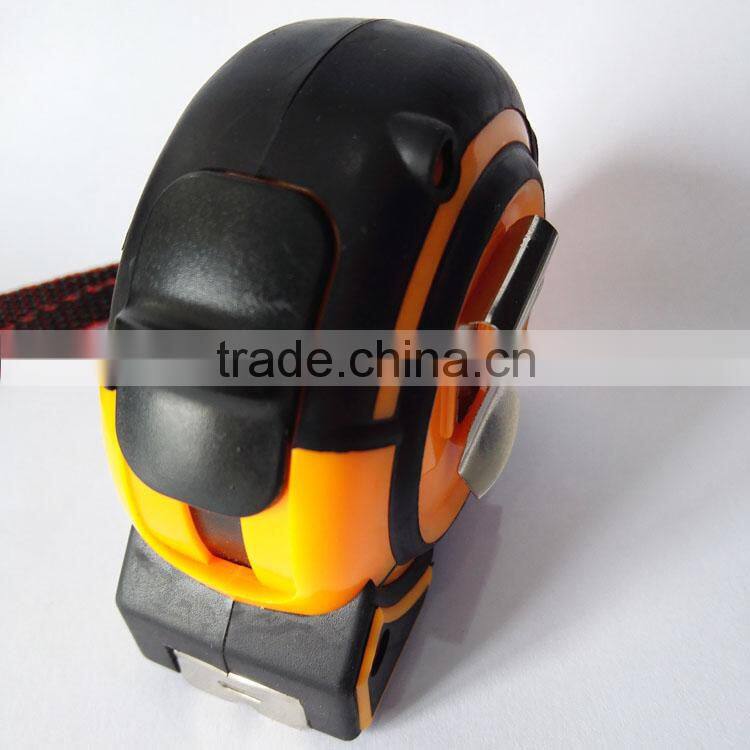 ABS steel measuring tape with rubber coated, nylon coated