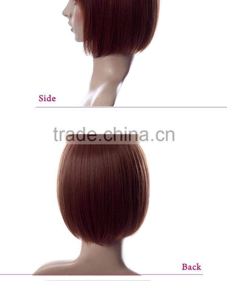Factory price Customizable Synthetic ladies short hair bob wig