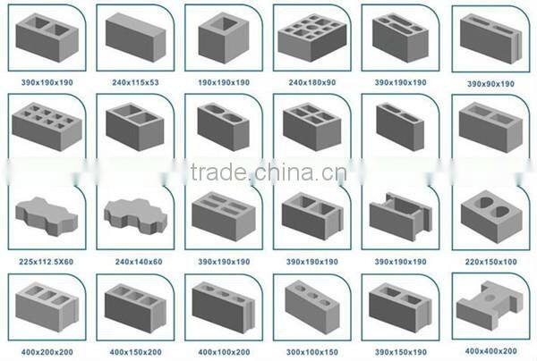 Cement/concrete block/brick making machine production line