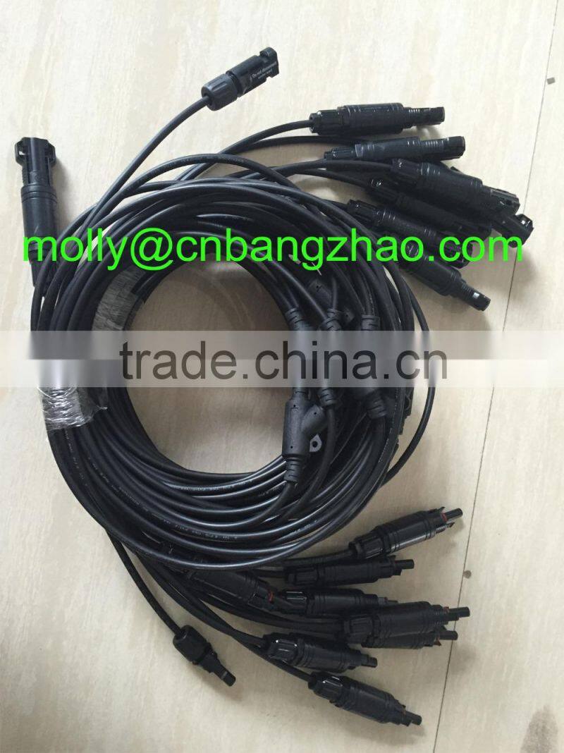 High Quality Photovoltaic accessories 2 input 1 output MC4 branch PV connector
