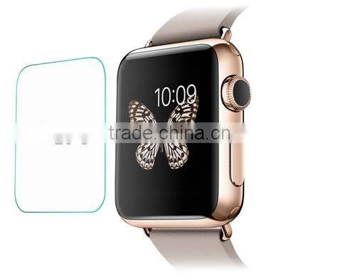 2.5D round edge anti-scratch screen protector for apple watch 42mm ,tempered glass screen protector for apple watch