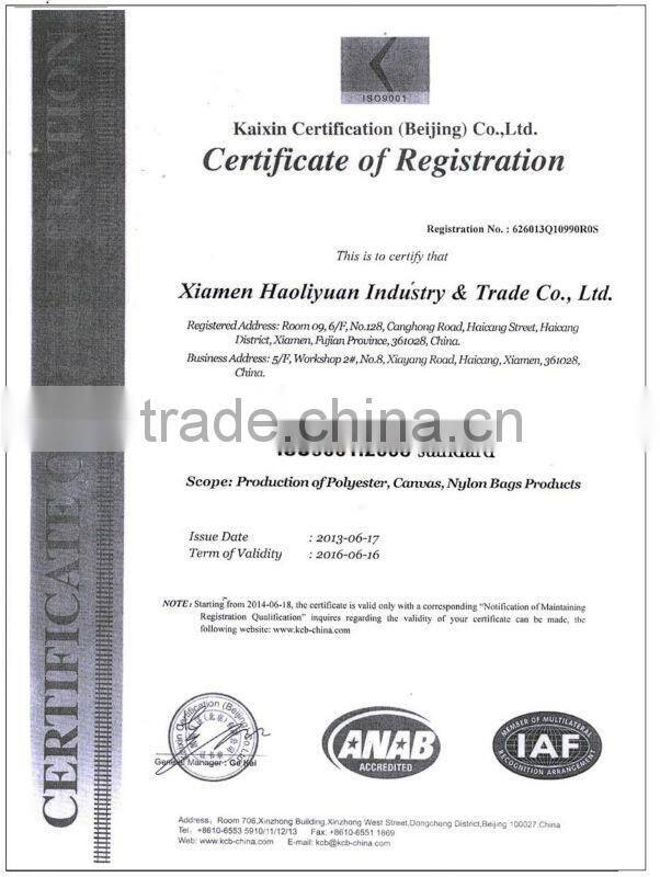 2015 Eco-friendly durable best adult baby diaper bag