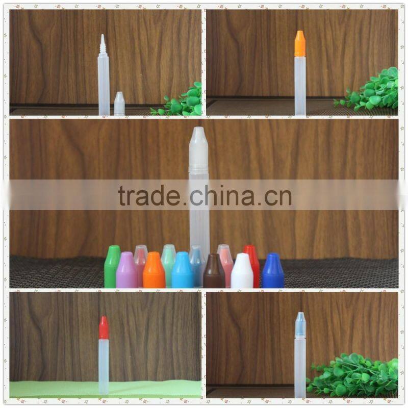 E-cig liquid bottles with long thin tip plastic dropper bottle for 60ml dropper bottle