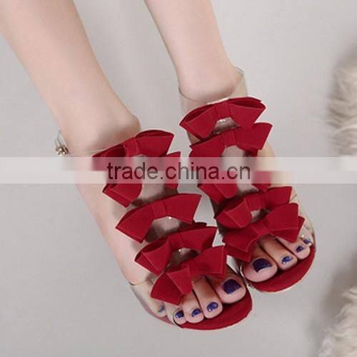 2016 Sexy open toe high heel sandals New fashion bowknot design high heel sandals PZ4374