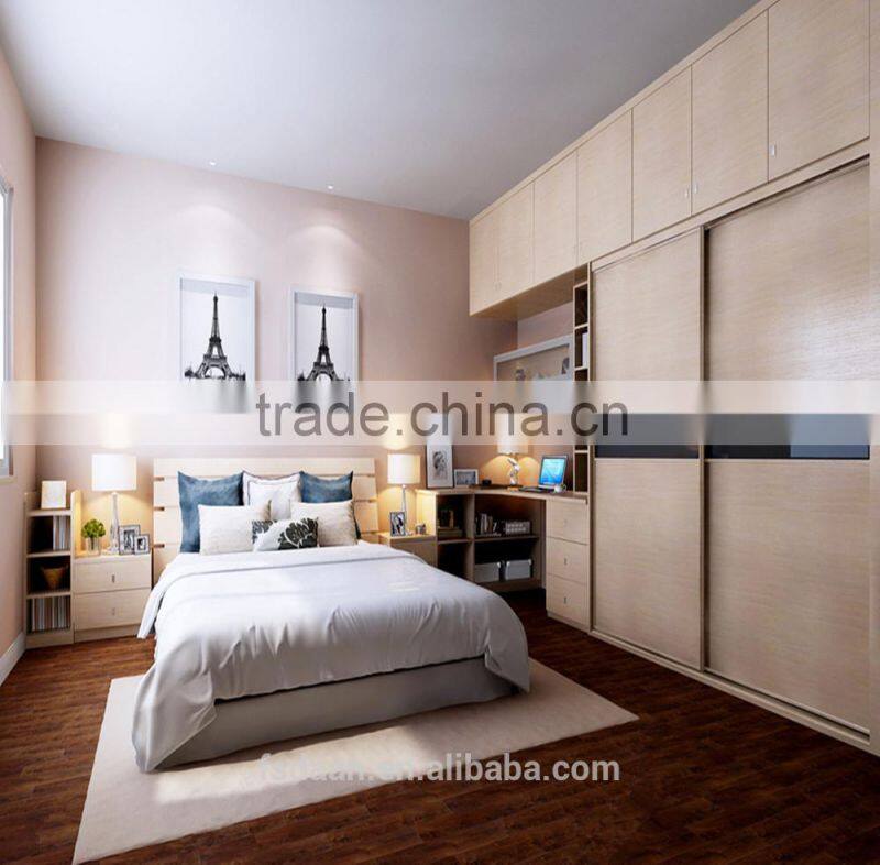 nightstands/cabinet putting in bedroom with light color design