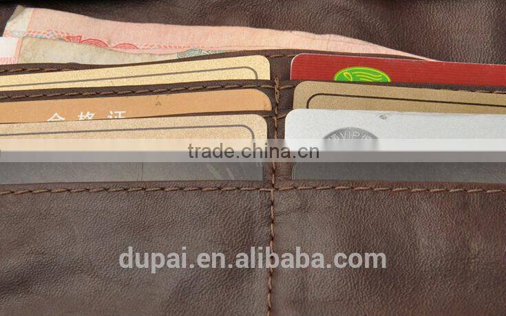 vintage men's business wallets customized genuine leather wallet