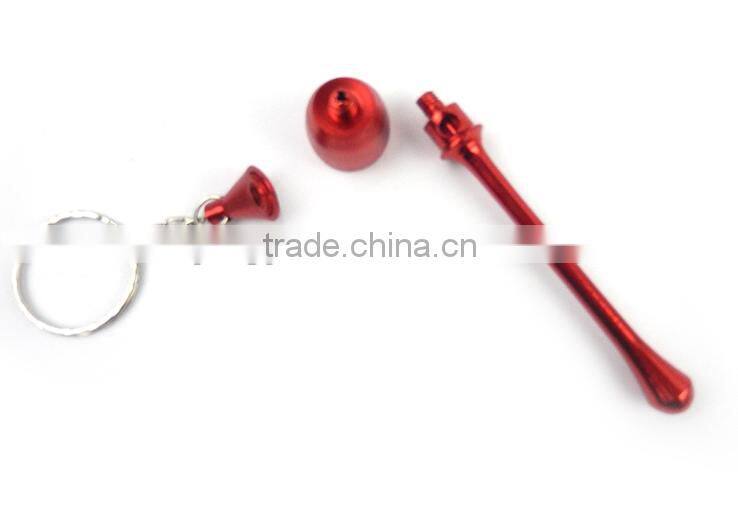 hot on amazon sale aluminum mini keychain small smoking pipes