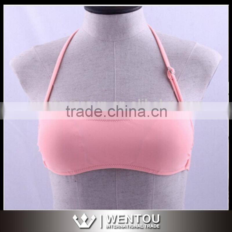 Cheeky Monogrammed Bandeau Bikini Tops