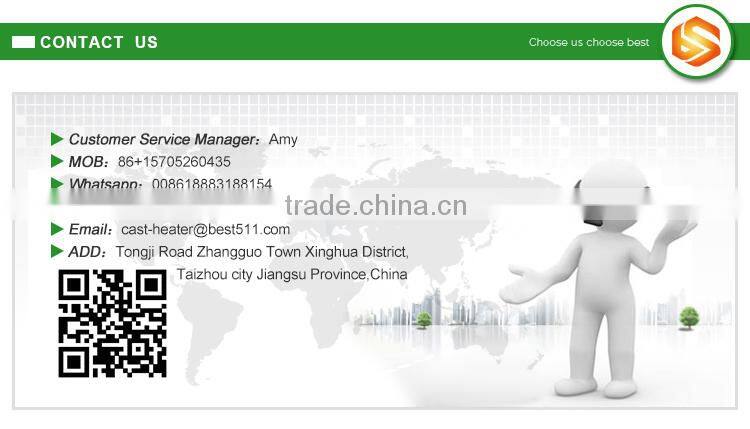 Tube for 220v cartridge heater heating element in screw type