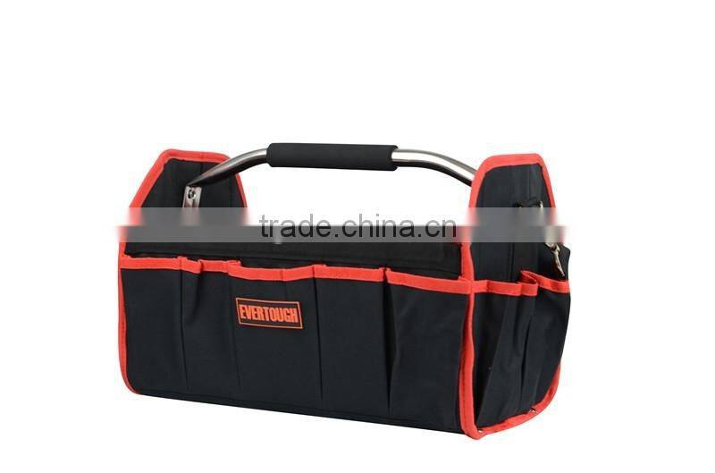 16" 600D polyester steel handle waterproof Folding tool bag OEM ODM