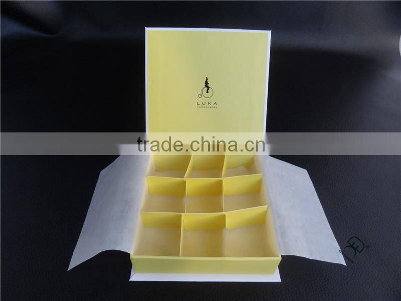 Cheap beautiful design paper chocolate box