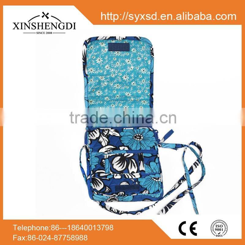 New design cotton colorful quilted casual travel girl's shopping satchel