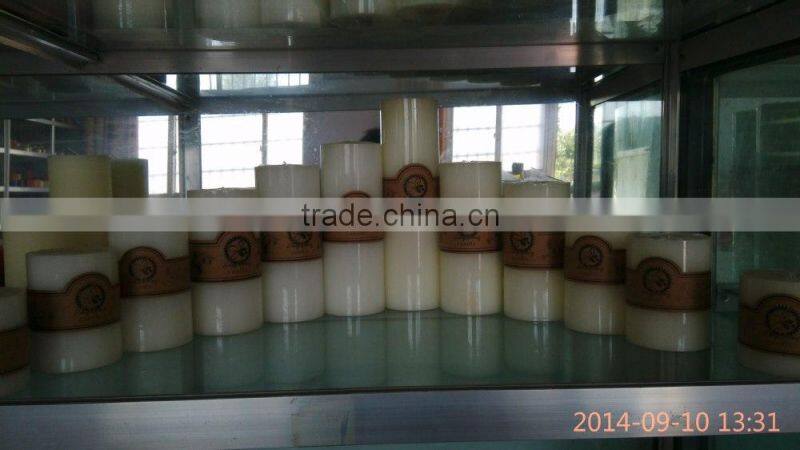 12 inch pillar religious church flat-top candle