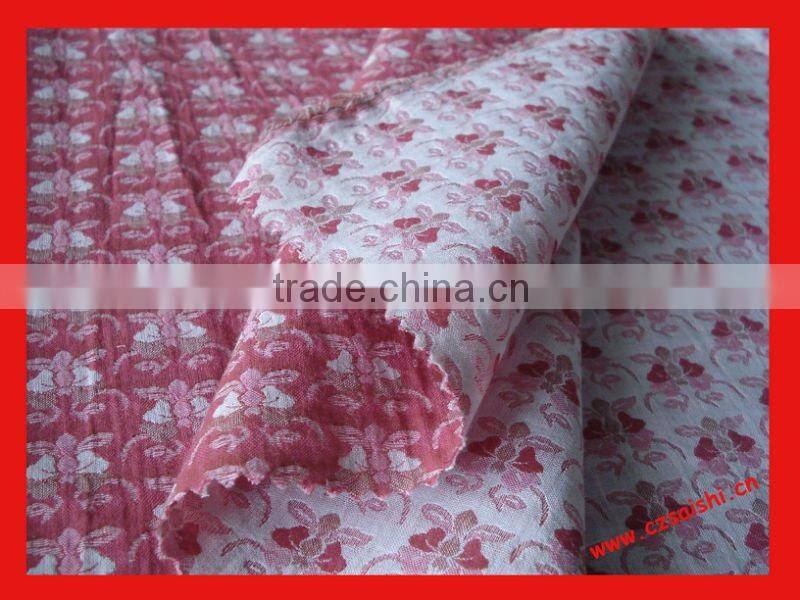 100% cotton yarn dyed jacquard fabric double layer fabric