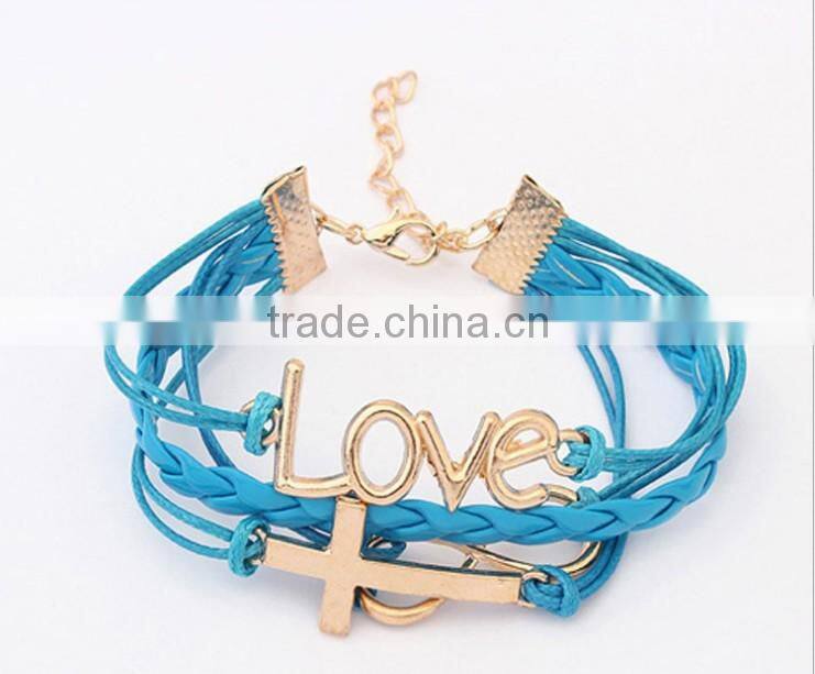 MYLOVE magnetic bracelet charm cross wristbands MLCN009