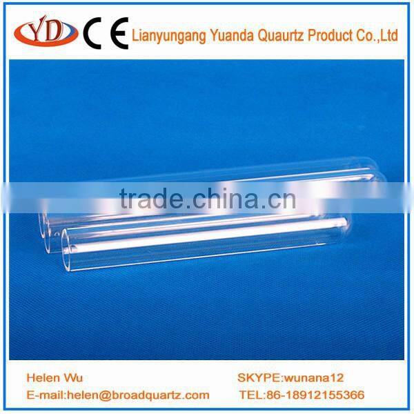 clear quartz test tube for laboratory