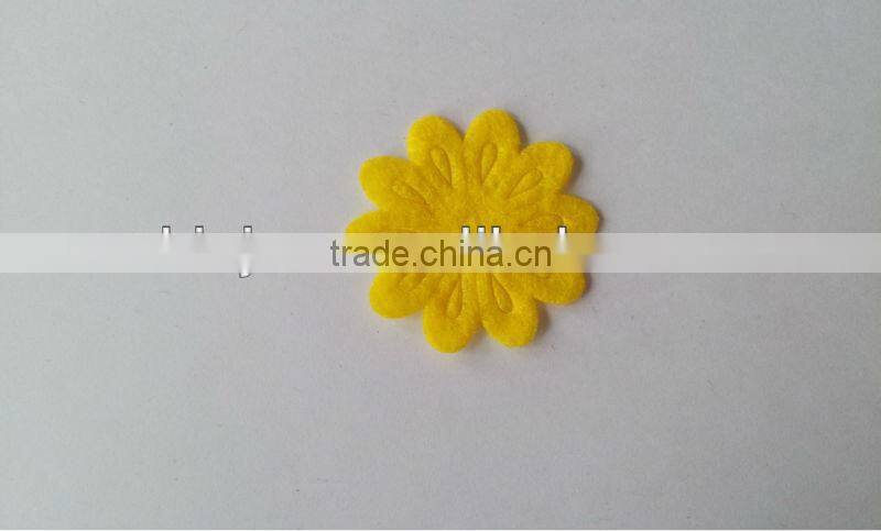 unique embossed collar applique/plant embossed label/embossed Decorative Flowers & Wreaths