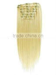 clips in Brazilian human hair extension
