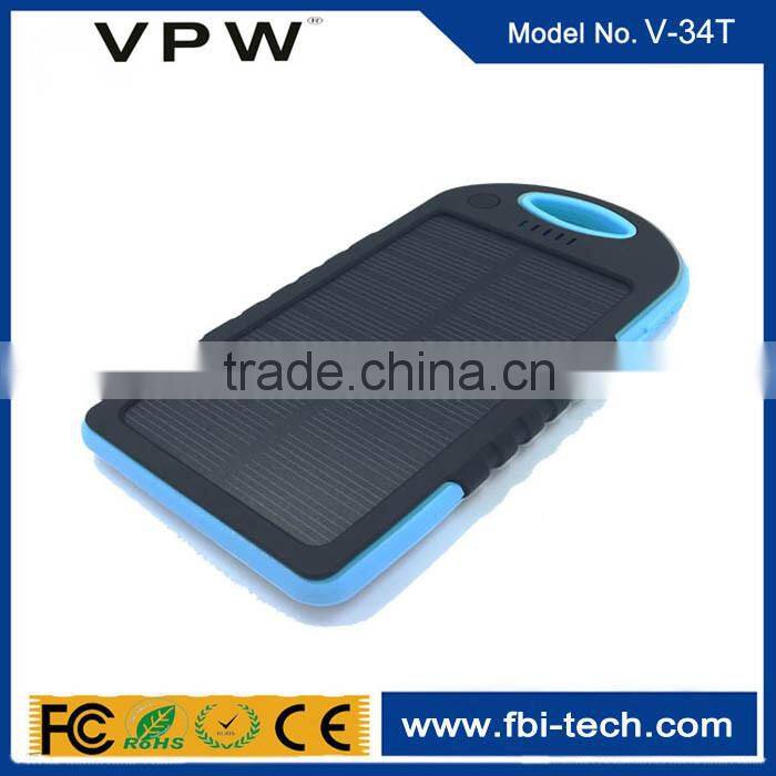 Factory price with customized logo waterproof solar power bank