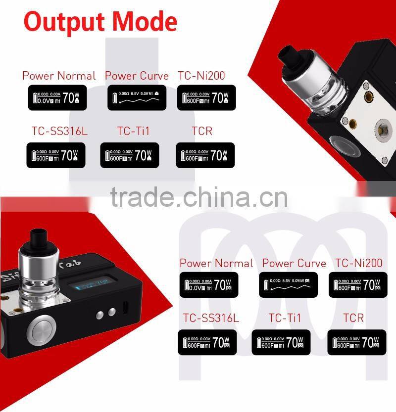 china supplier zhuhai UD 70W Sifu B-Tab Box e cigs mods & DIY Tool power