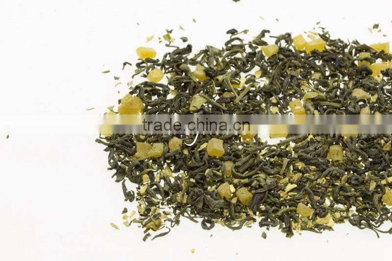 Natural Mango Flavoured Fruit Tea Bag Mix with Green Tea