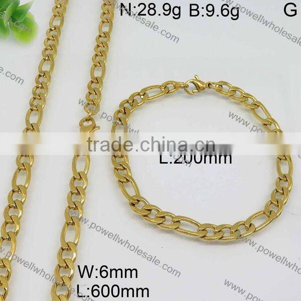Powell wholesale popular china suppliers 18 carat gold jewelry sets