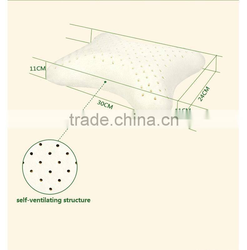 Bone Shape Natural Latex Pillow for Neck Support on Car Seat